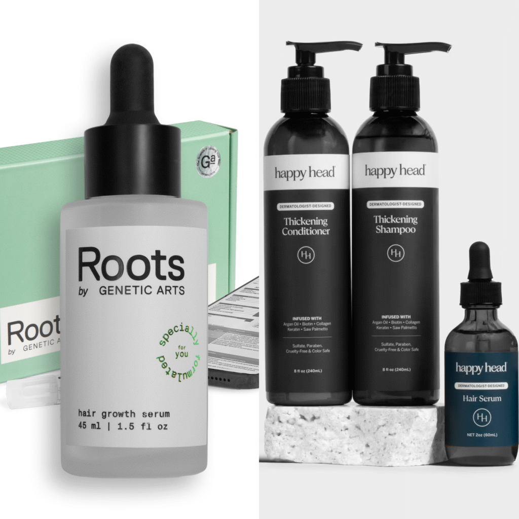 Side-by-side comparison of Roots vs Happyhead
